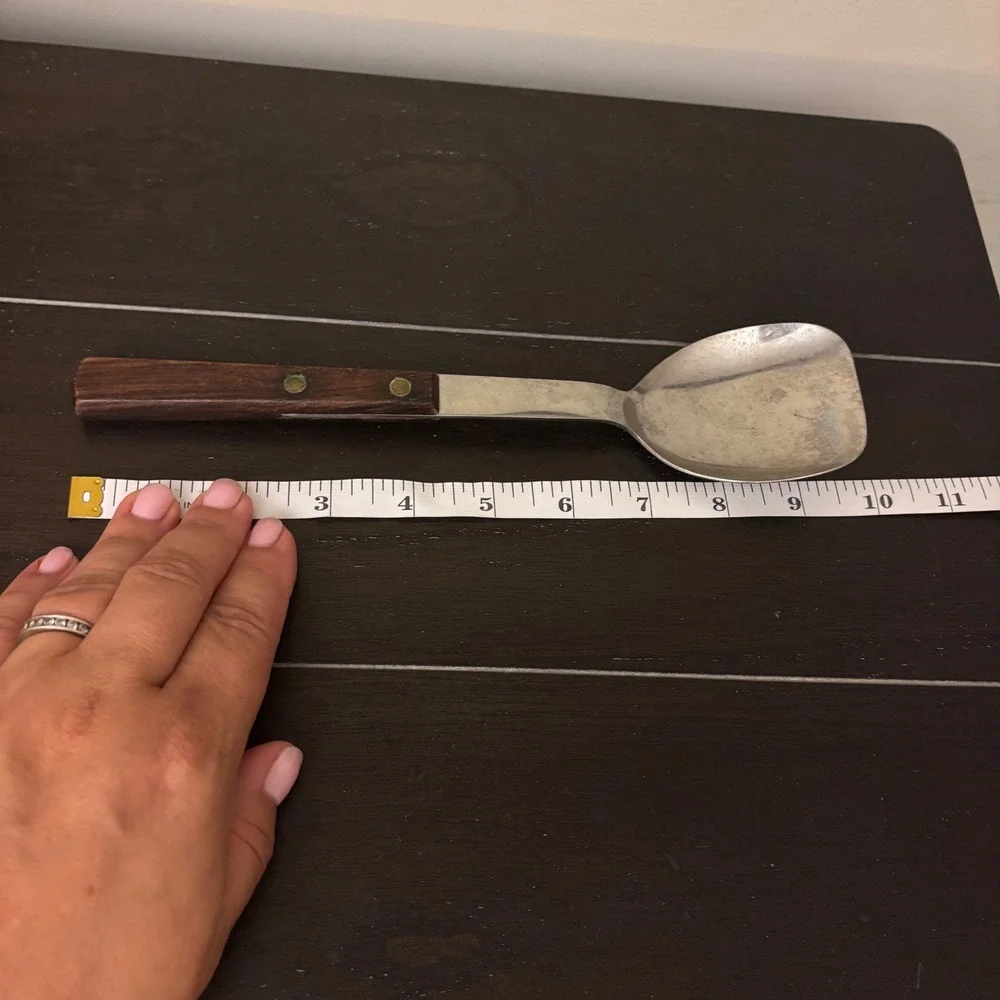 Barrett's Vintage Stainless Steel Ice Cream Spade | Wood Handle | Japan | 10